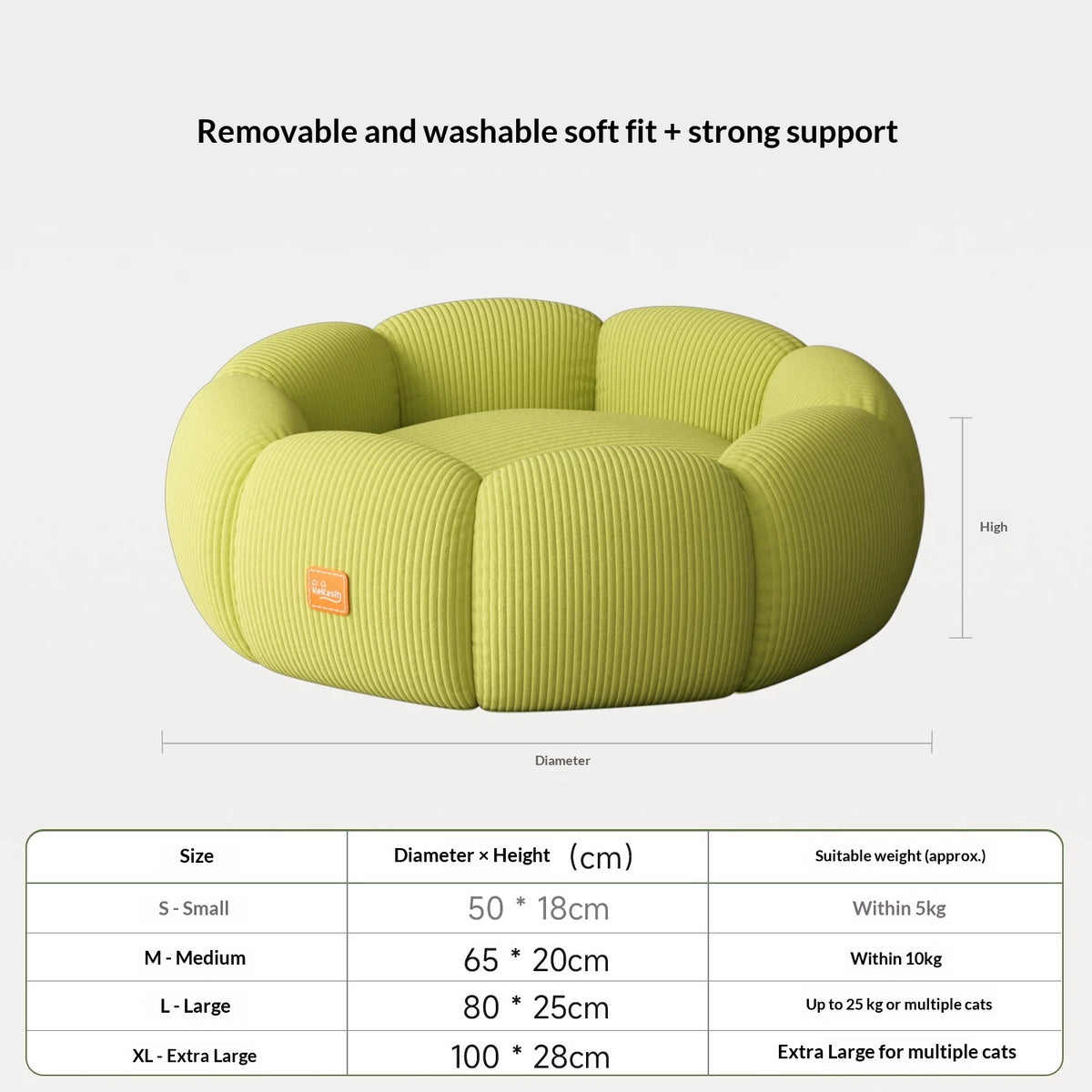 All-Season Round Pet Bed