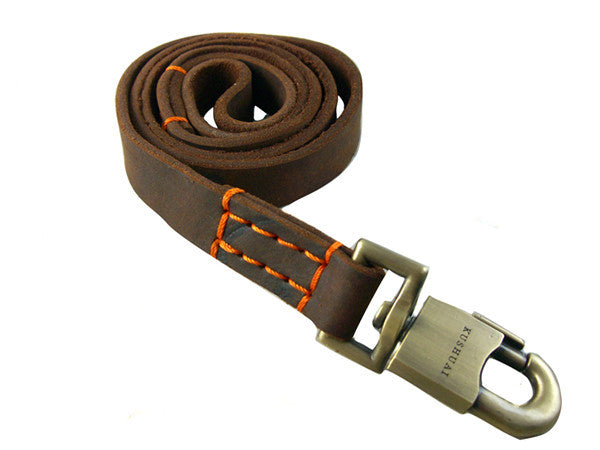 Wide Dog Leash - Heavy Duty Nylon Pet Leash With Ergonomic Handle For Medium And Large Dogs