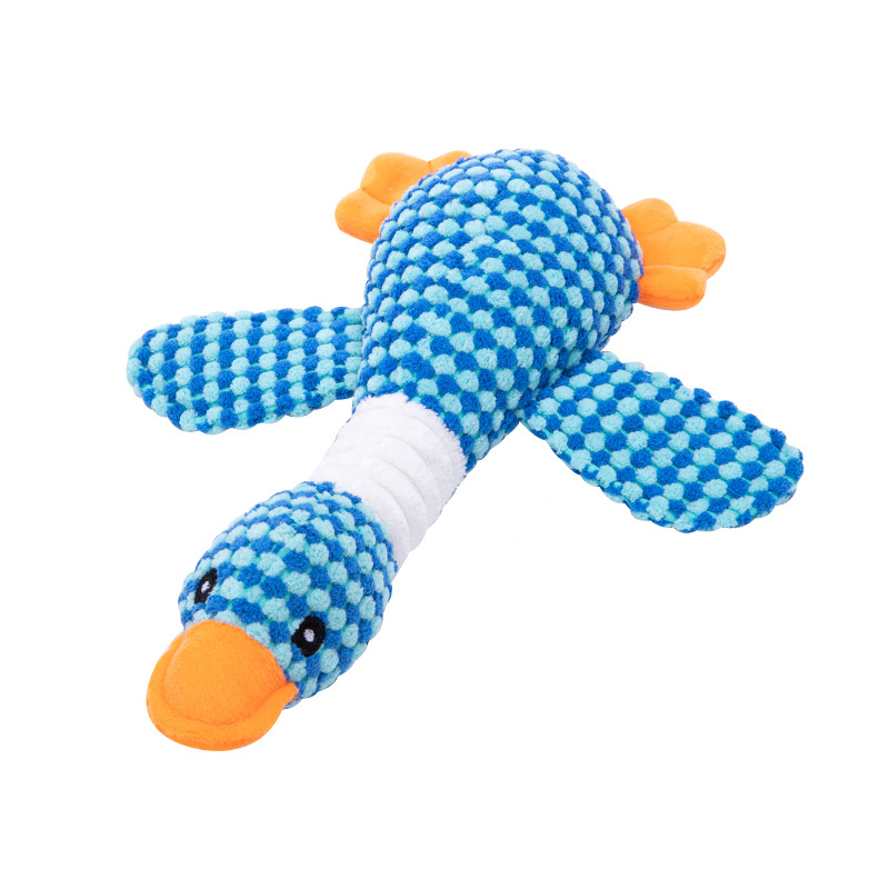 Squeaky Plush Goose Chewing Toy For Dogs