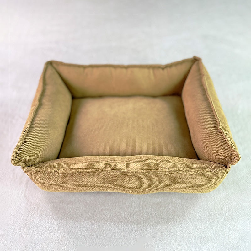 Solid Color Casual Non-Slip All-Season Dog Mat
