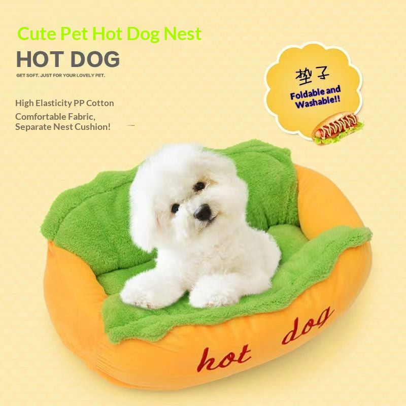 Cute Autumnwinter Deep-Sleep Dog Bed