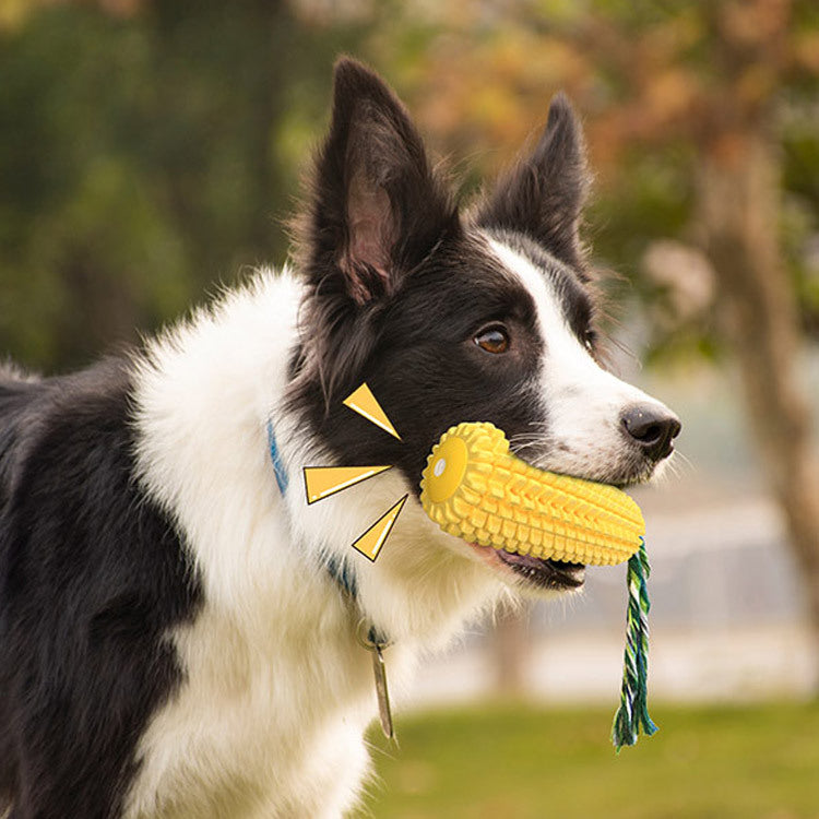 Pet Supplies Simulation Corn Dog Bite-Resistant Vent Sound Toys