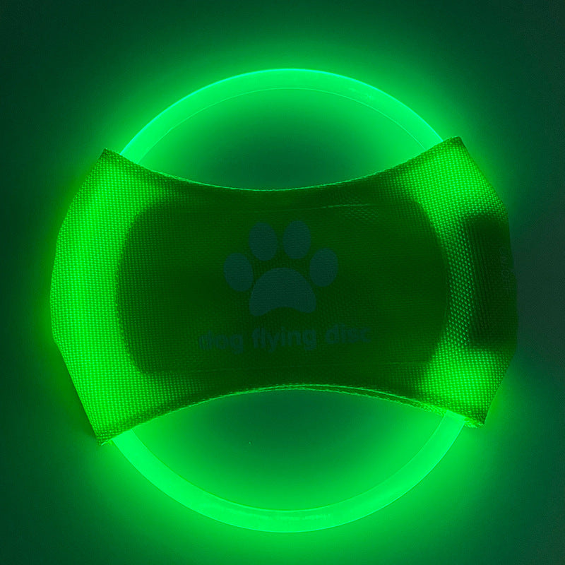 Glowing LED Dog Flying Disc