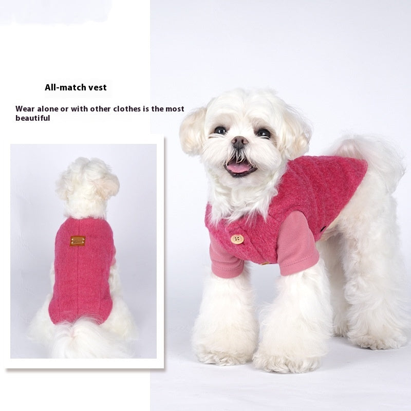 Autumn and Winter Small Dog Vest