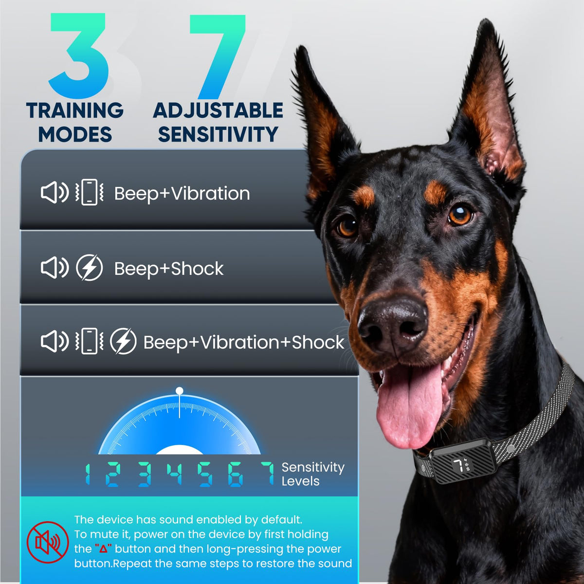 Rechargeable Smart Dog Bark Collar