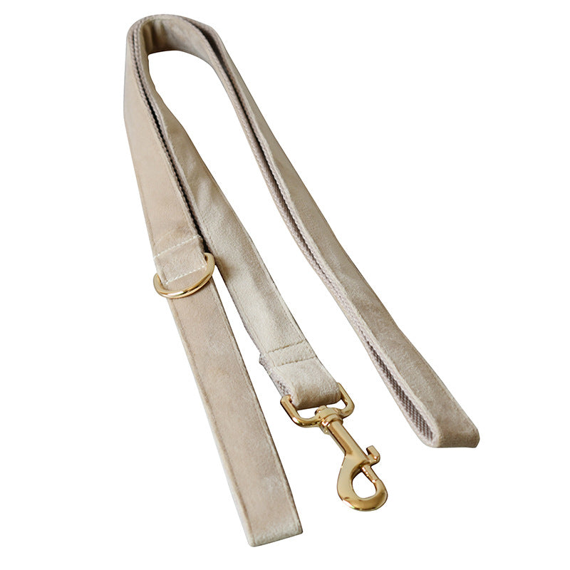 Nude Velvet Pet Collar