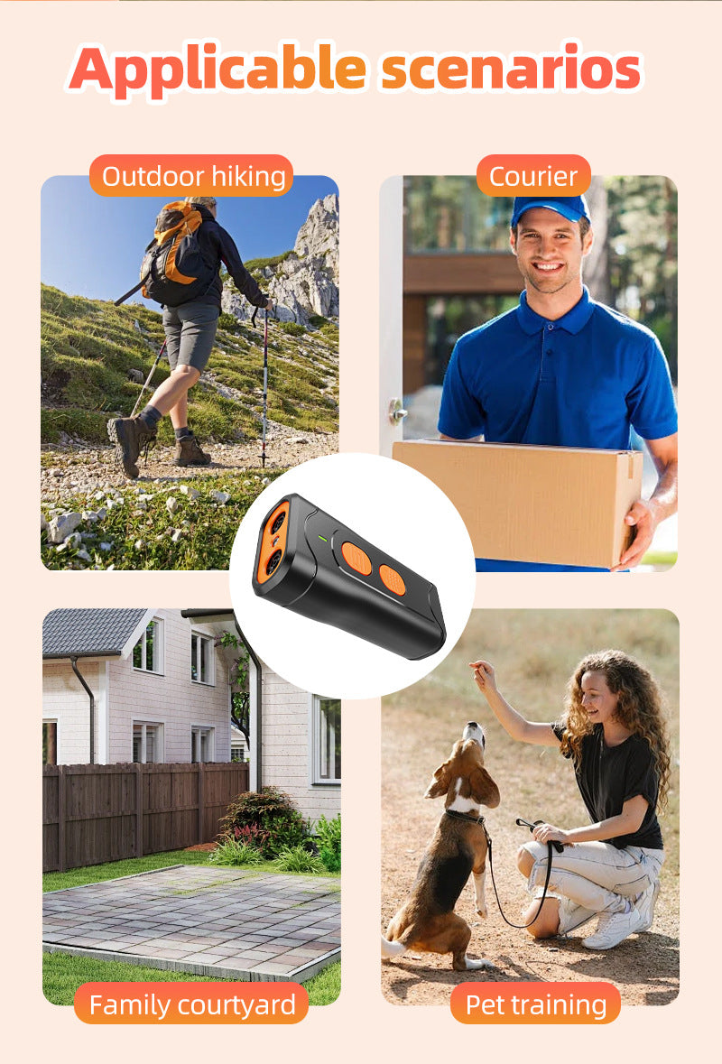 Handheld Ultrasonic Anti-Bark Dog Training Device