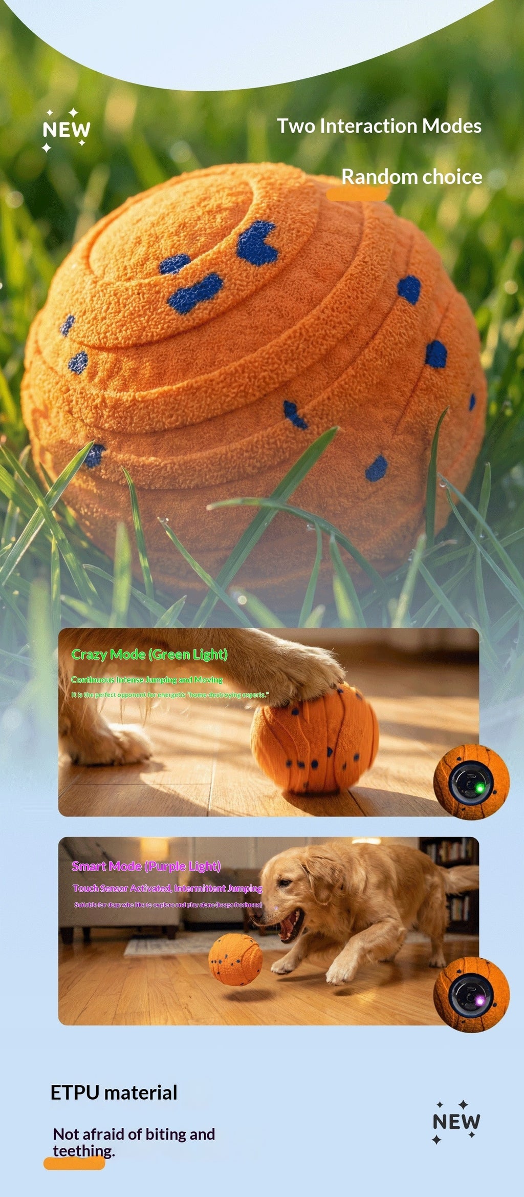 Electric Round Non-Toxic Dog Chew Ball
