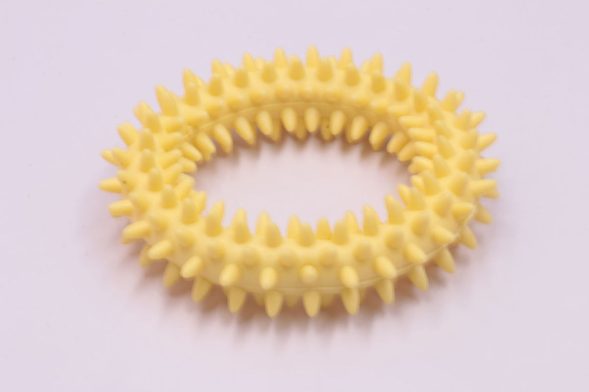 Dog Chew Toy Tpr Spiky Circle Ring Dog Bite-Training Chew Molar Toy Cleaning Tooth Pet Supply