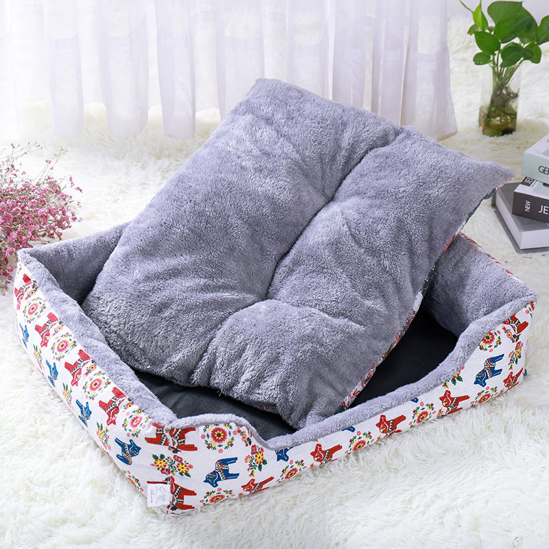 Warm Plush Pet Bed