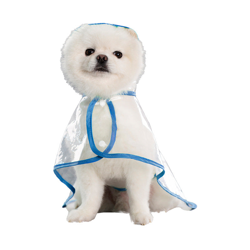 Transparent Plastic Dog Raincoat