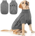 Solid-Color Knitted Pet Sweater