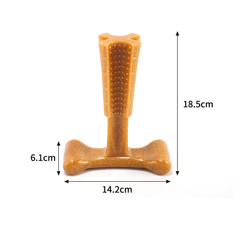 Wood-Plastic Antler Chew Stickdurable Pet Toy For Small Medium And Large Dogs