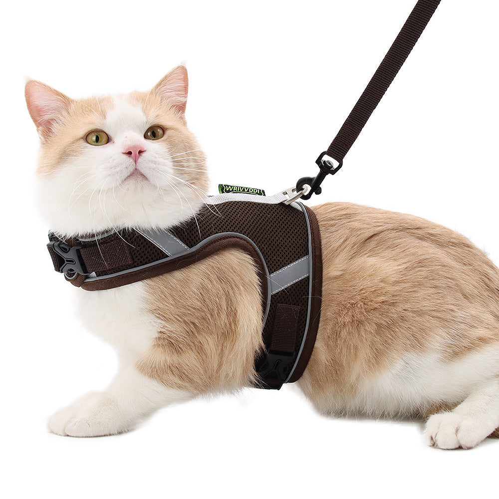 Adjustable Reflective Mesh Dog Harness