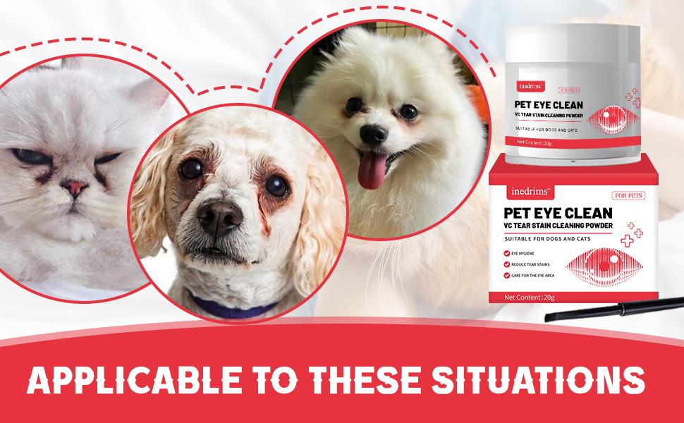 Pet Tear Stain Removal Powder - Natural And Gentle Formula, Eye And Fur Care, Tear Stain Removal And Brightening, An Essential Product For P