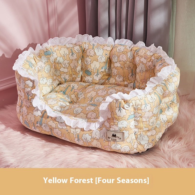 Four Seasons Universal Kennel Removable And Washable Warm Dog Sofa