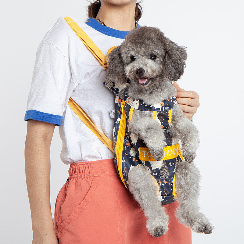 Pet Outing Carrying Strap Chest Backpack