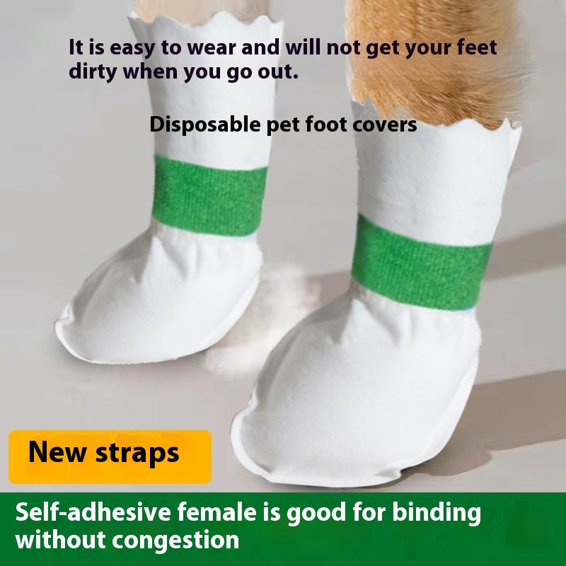 Water And Dirt Resistant Slip-On Puppy Shoe Covers