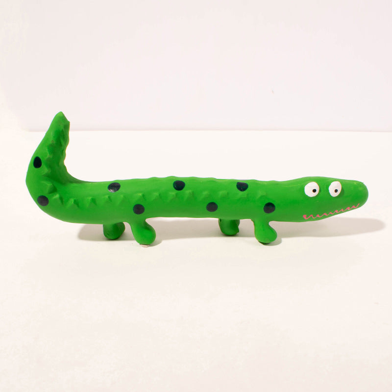 Dog Chew Toys Dog Squeaky Toys For Aggressive Chewers Cute Lizard Shape Pet Dog Chewing Toy Interactive Dog Teeth Molar Toy For Small Medium