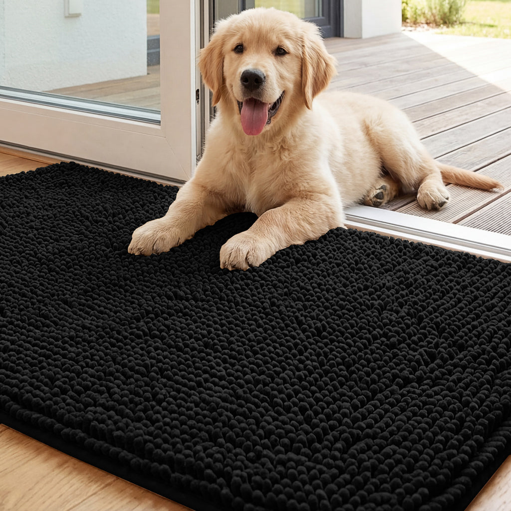 Non-Slip Water-Absorbent Long-Pile Pet Mat