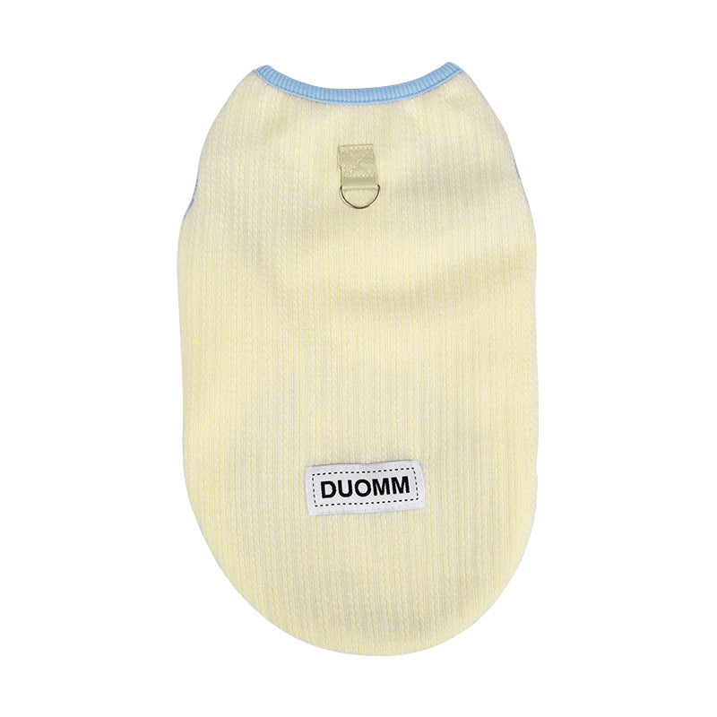 Cloud Down Pet Clothes Fleece-Lined Vest For Autumn And Winter