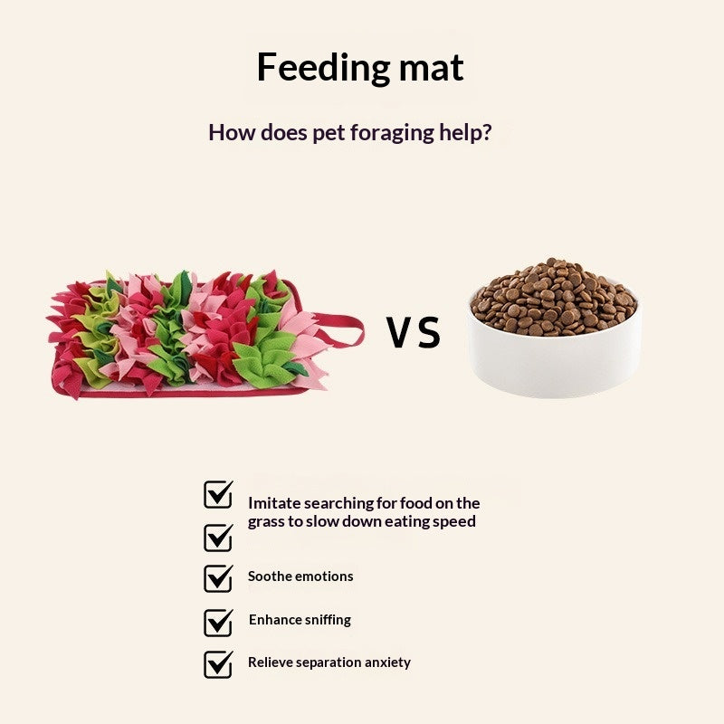 Pet Foraging Mat For Slow Feeding And Training