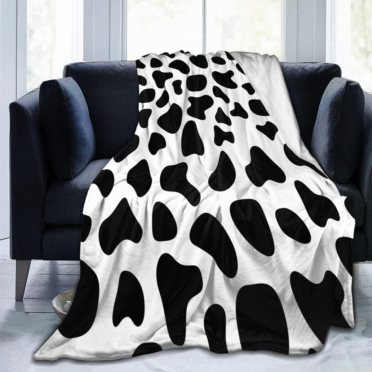 Cow Pattern Printed Flannel Blanket