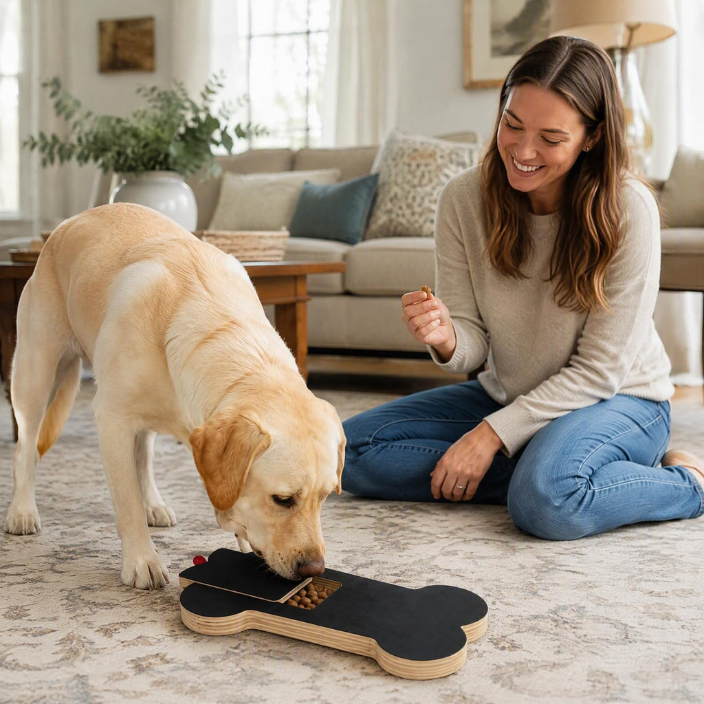 Dog Scratch Board With Treat Box, Dual - Sided Dog Nail File Board Wear - Resistant Pet Nail Scratcher, Stress - Free Indoor Dog Nail Groomi