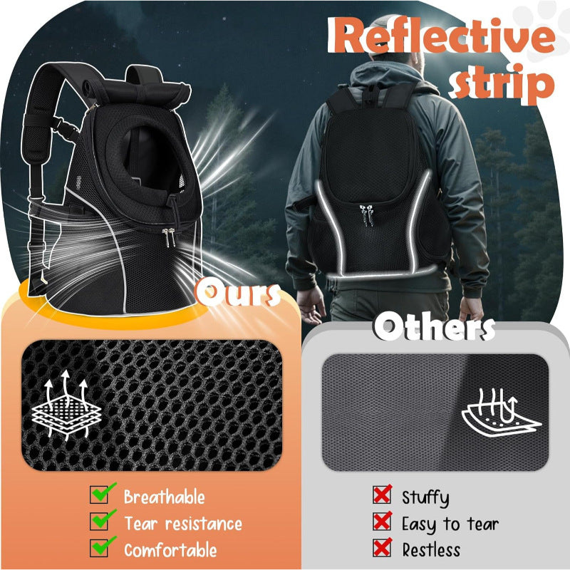 Ventilated Adjustable Dog Carrier Backpack