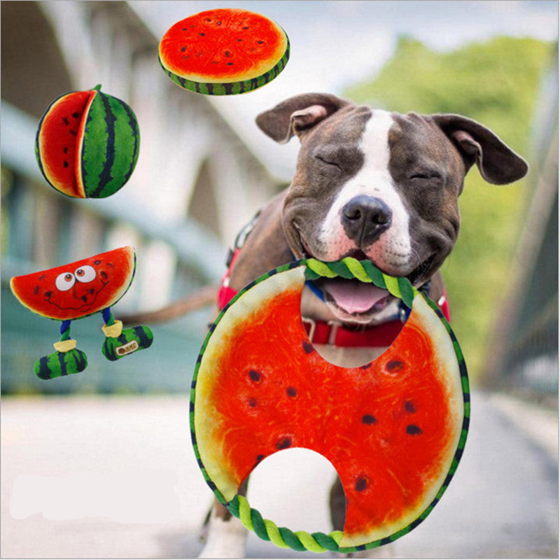 Cotton Rope Watermelon Dog Tug Toy