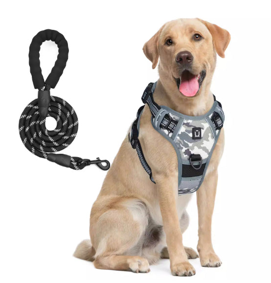 Dog Harness And Leash Combo With Escape Proof Design