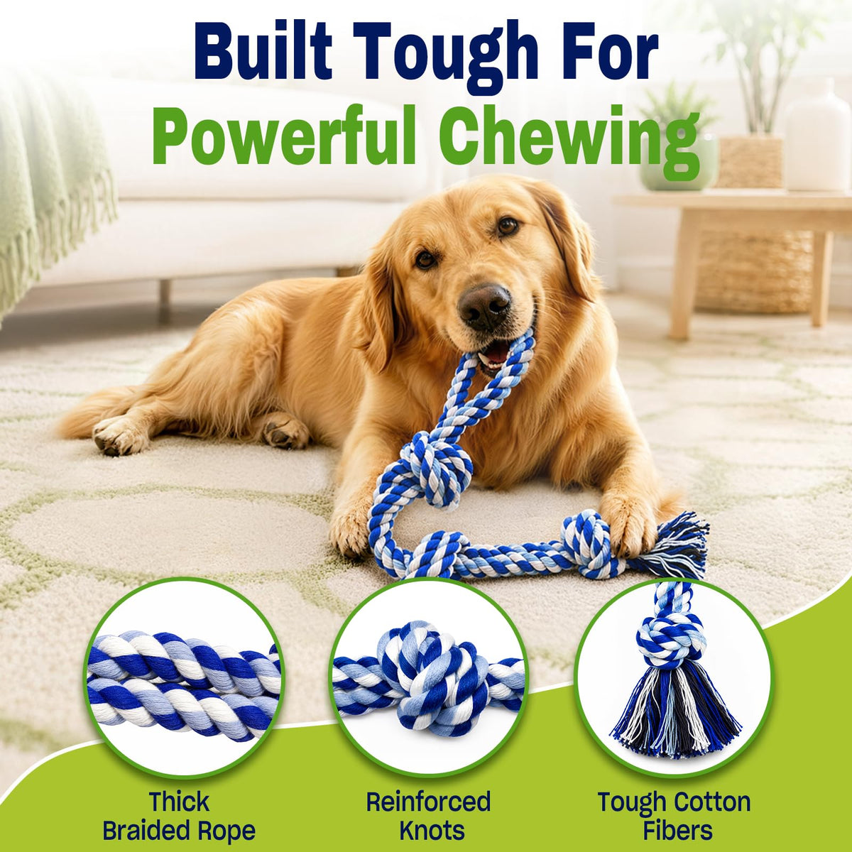 Cotton Rope Chew And Tug Toy