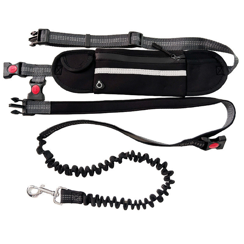 Portable Dog Waist Bag With Running Leash