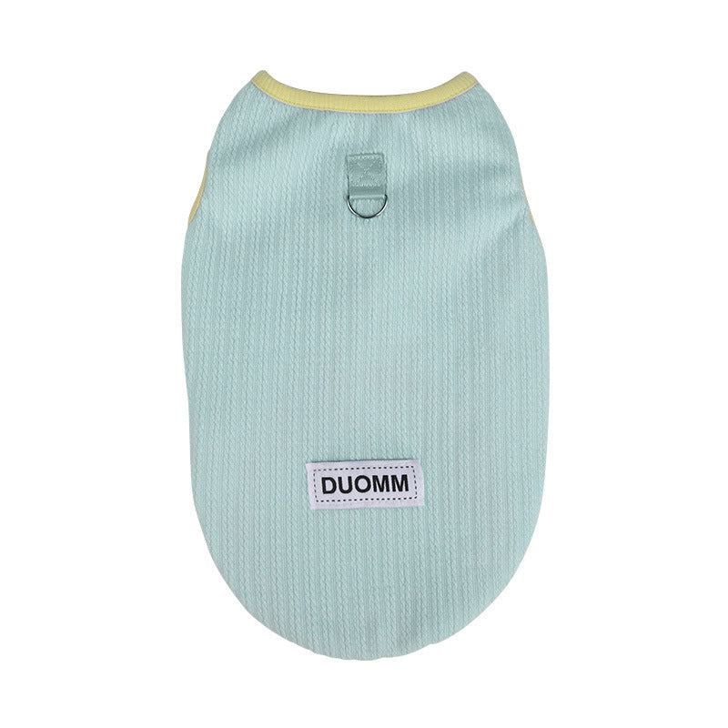 Cloud Down Pet Clothes Fleece-Lined Vest For Autumn And Winter