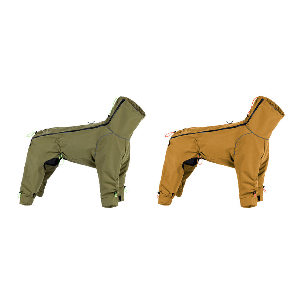 Windproof Turtleneck Large Dog Jacket