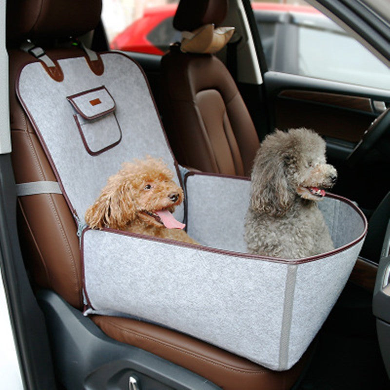 Retro Dual-Purpose Pet Front Seat Cushion