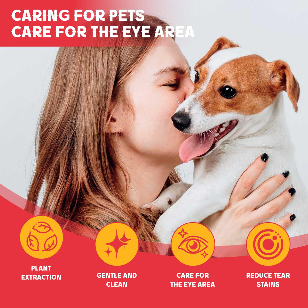 Pet Tear Stain Removal Powder - Natural And Gentle Formula, Eye And Fur Care, Tear Stain Removal And Brightening, An Essential Product For P