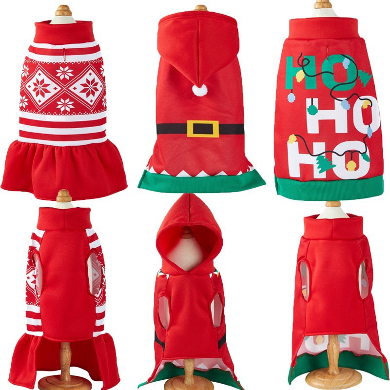 Letter Hooded Two-Legged Dog Clothes With Lights