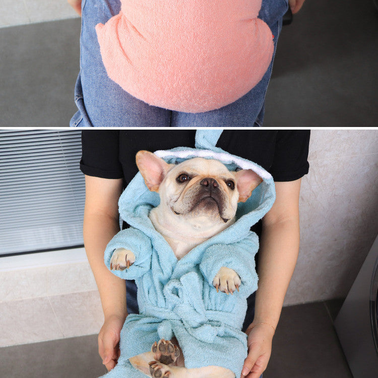 Quick-Dry Absorbent Dog Bathrobe Towel