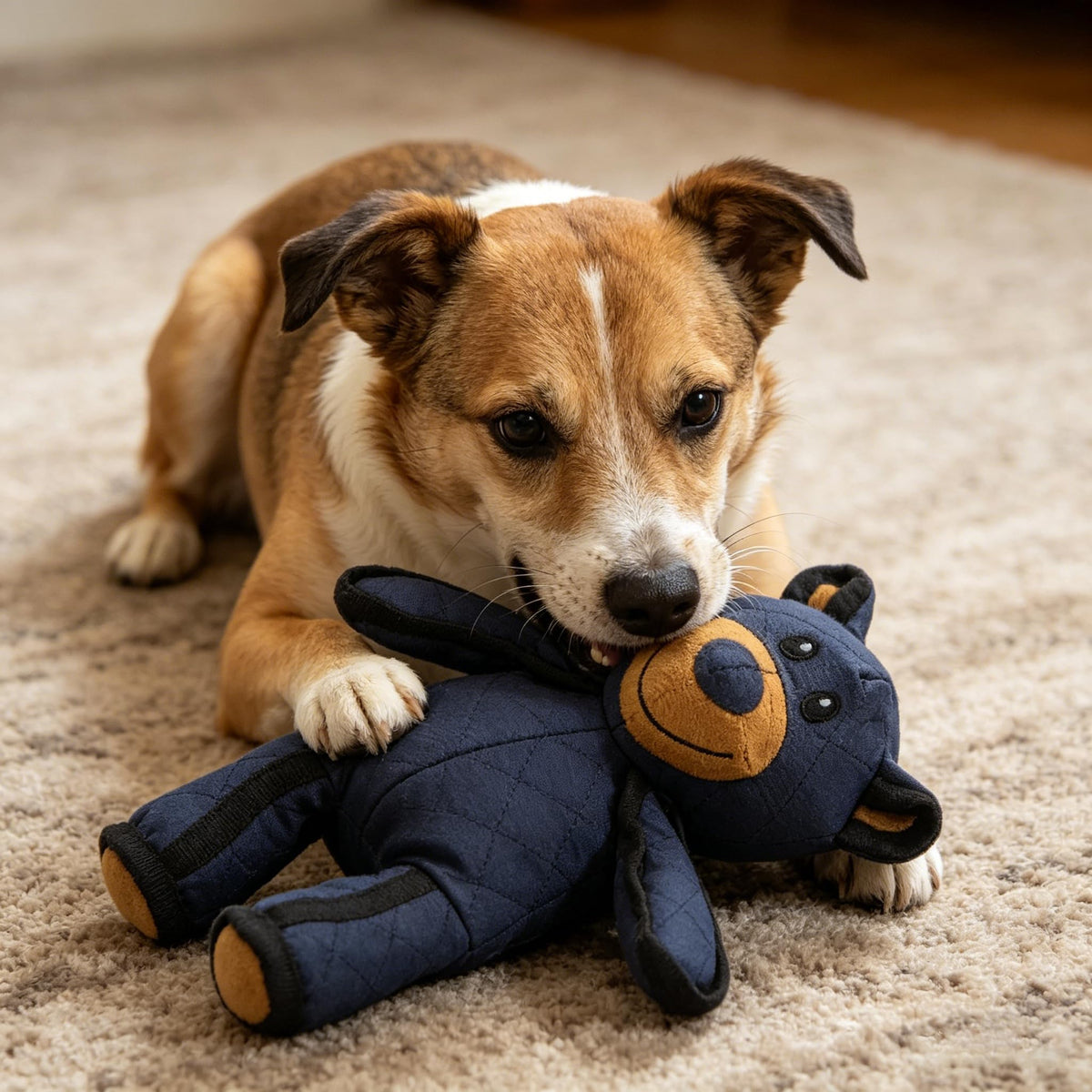 2026 New Unbreak-Bear Dog Toy, Indestructible Bear Dog Toy For Heavy Chewers, Tough Unbreakable Bear Dog Companion Toy For Aggressive Chewer
