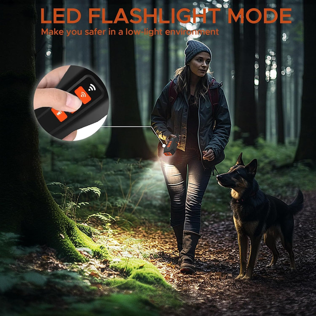 Three-Mode Ultrasonic Dog Bark Deterrent