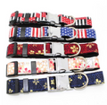 Metal Quick-Release Buckle Fabric Collar Collar Adjustable Size Small And Medium-Sized Dogs