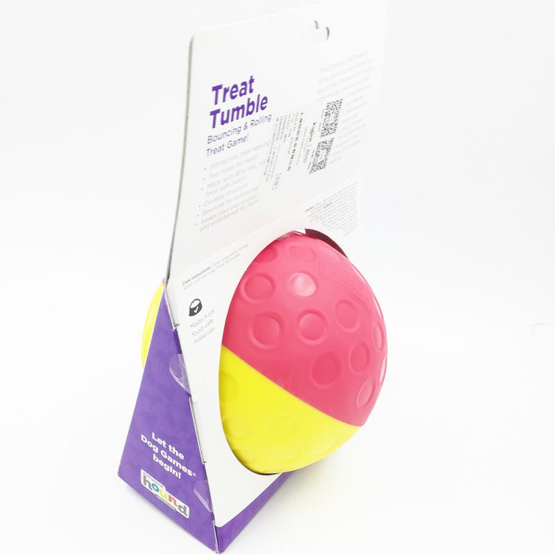 Pet Feeded Toy Ball Slow Feeder Funny Built-In Food