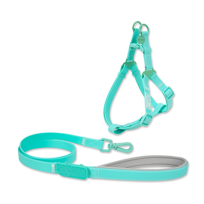 Jelly Color Pvc Chest Back Collar Waterproof Pet Products