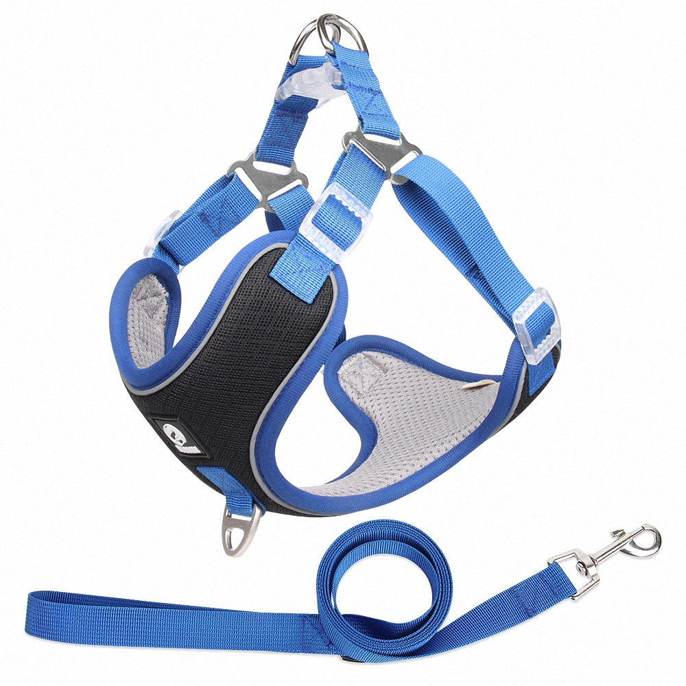 Breathable Adjustable Pet Harness And Leash
