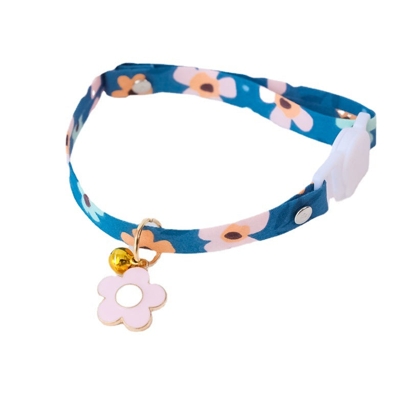 Pet Collar Flower Safety Buckle Necklace
