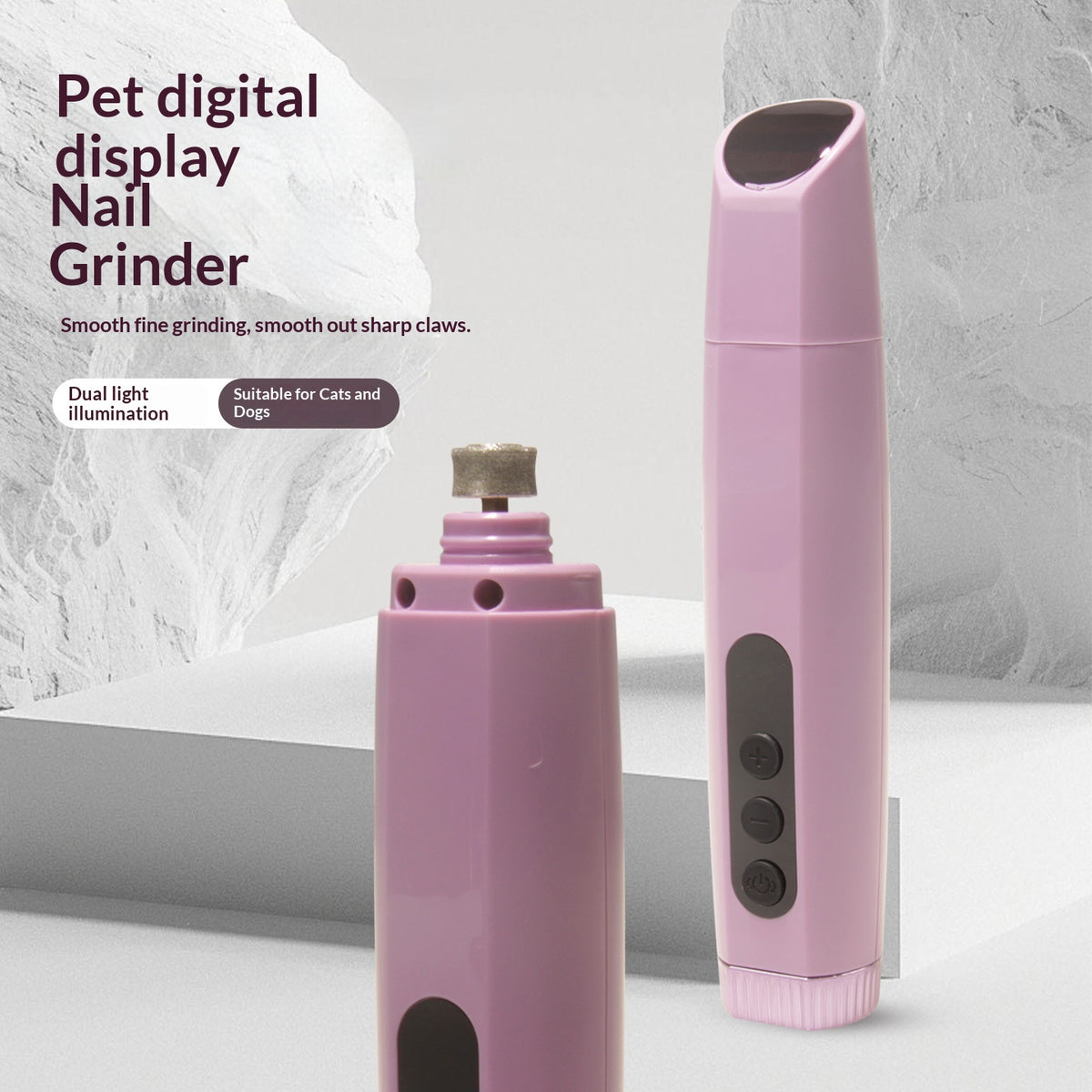 Rechargeable Pet Nail Grinder With Six Speeds
