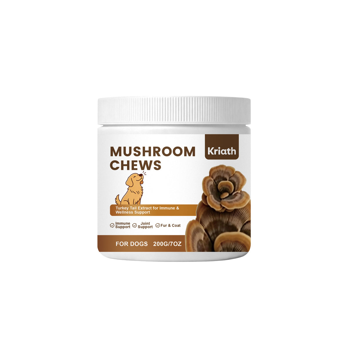 Mild Mushroom Chewable Tablets For Dogs