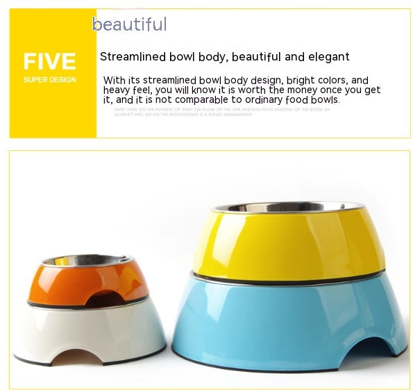Stainless Steel Bowl Melamine Melamine Pet Tableware
