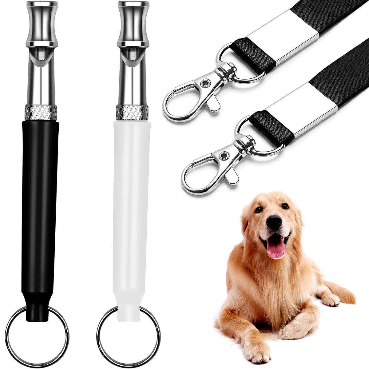 Adjustable Dog Training Whistle Two-Pack